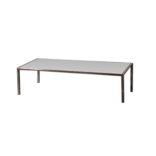 4ft Chrome with Plexiglass Coffee Table